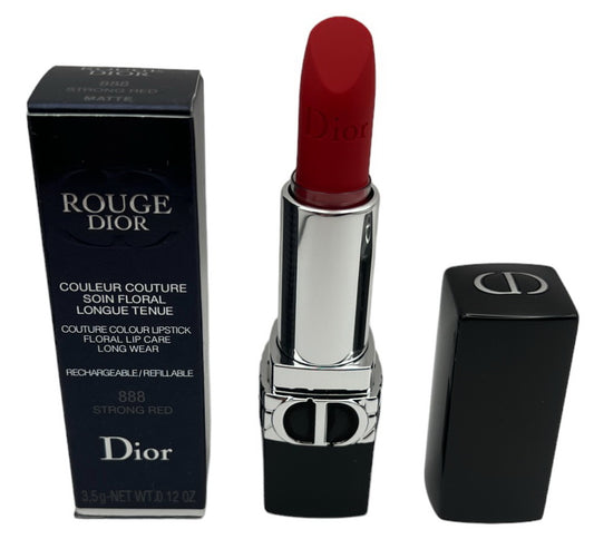 Dior Rouge Dior Refillable Lipstick 888 Strong Red - Makeup Colour