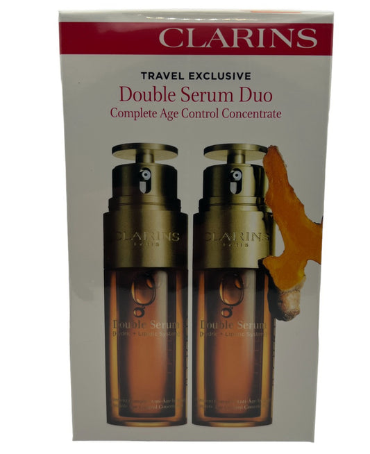 Clarins Double Serum Complete Age Control Concentrate Duo Set - 2x50ml - Hydric + Lipidic System