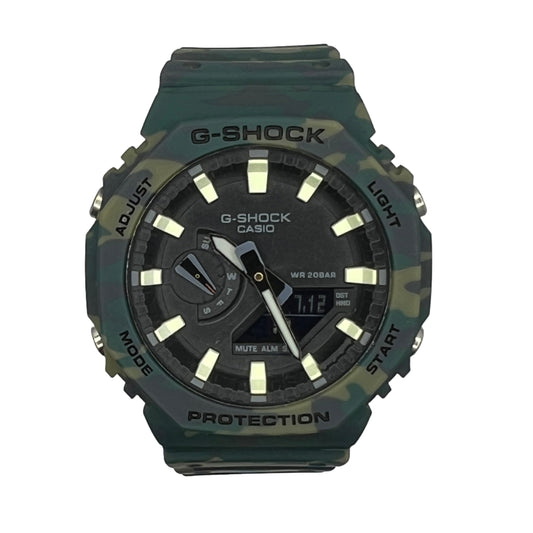 Casio G-SHOCK Men's Analog-Digital Watch GA-2100H with Plastic Strap - Camouflage