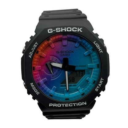 Casio G-SHOCK GA-2100 Men's Analog-Digital Quartz Watch with Multicolor Dial