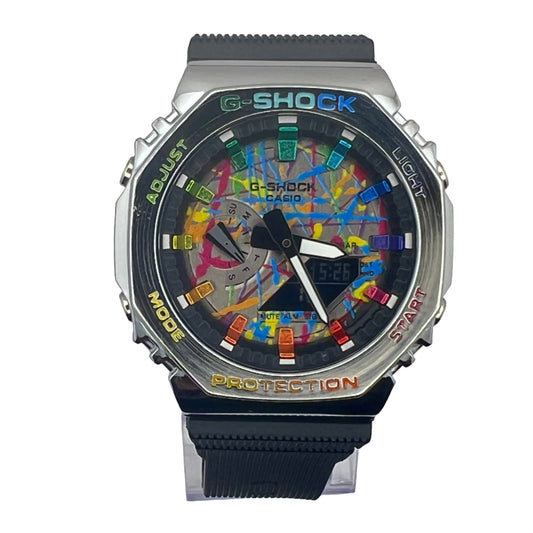 Casio G-SHOCK GM-2100H Men's Quartz Watch - Metal Case, Multicolor Dial, 200M WR