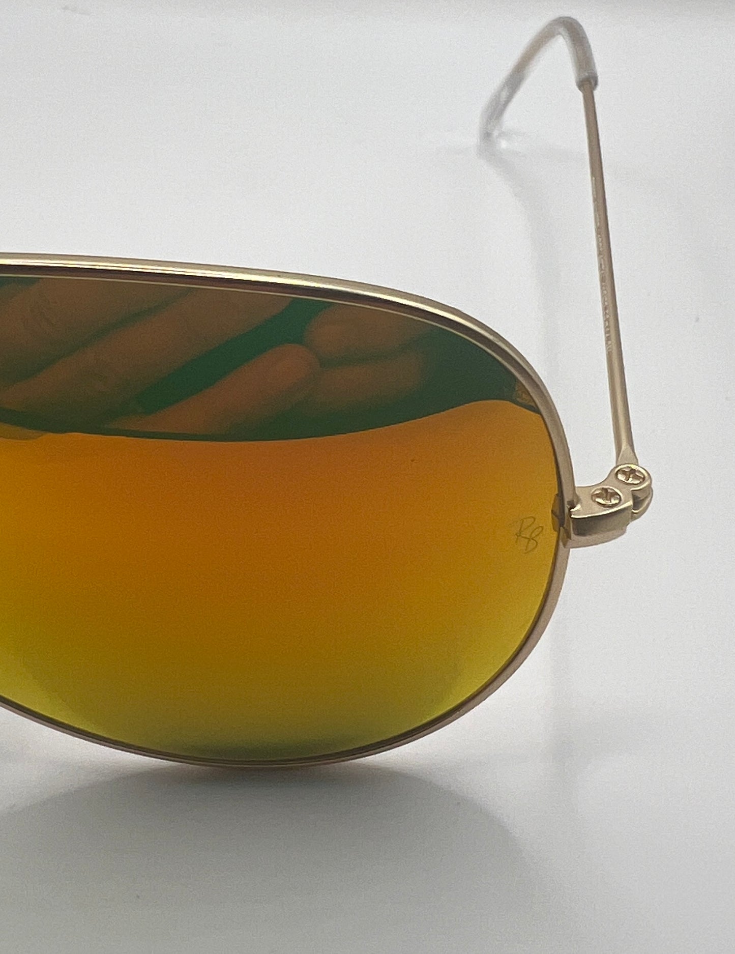 Ray-Ban Aviator Sunglasses RB3025 112/69 3N - Matte Gold Frame with Flash Orange Lenses