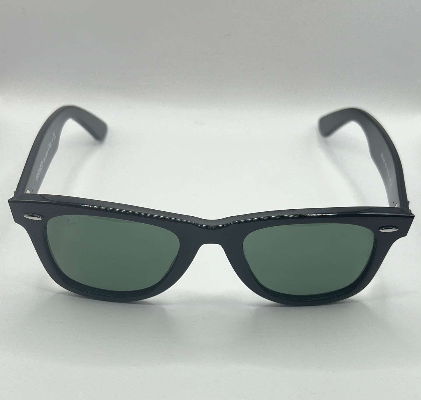 Ray-Ban Wayfarer RB2140 901 3N TRI Sunglasses - Black Frame, Green Classic Lens