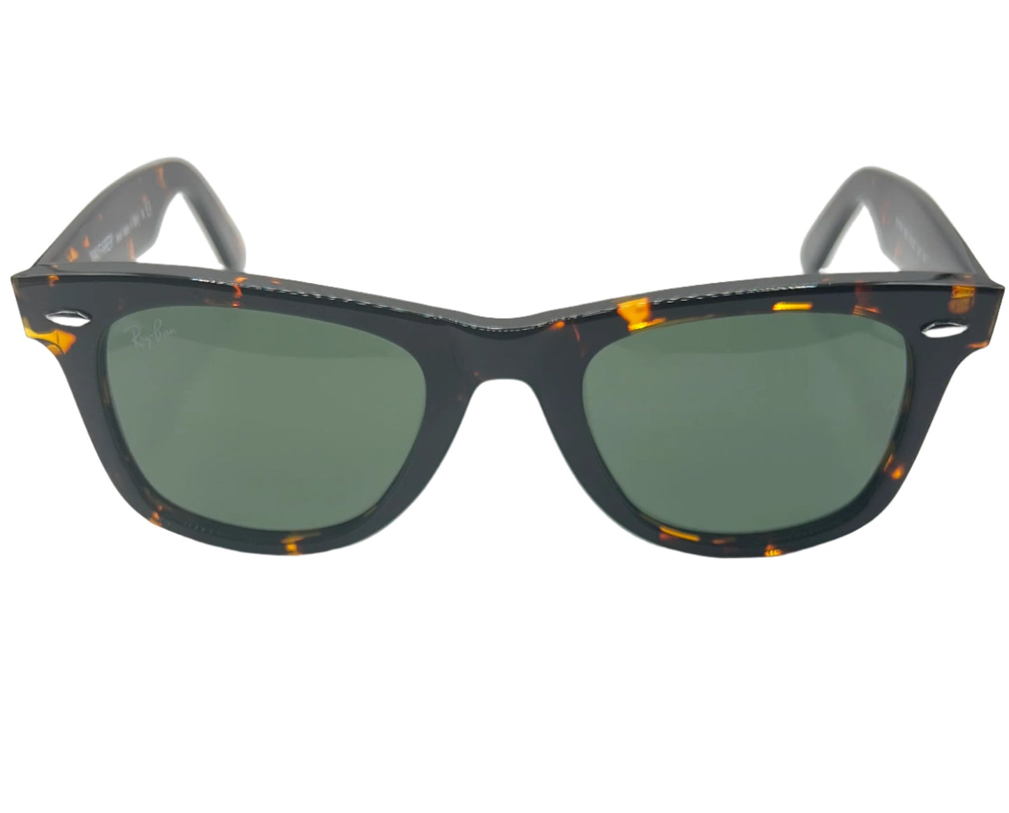 Ray-Ban Wayfarer RB2140 902 3N Sunglasses - Tortoise Frame, Green Classic Lens