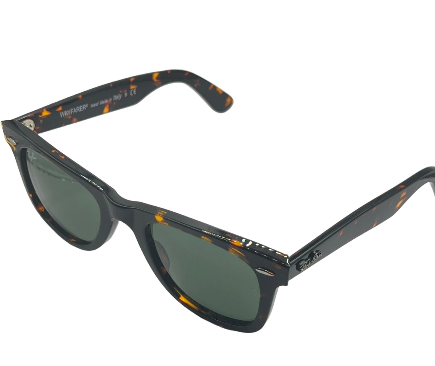 Ray-Ban Wayfarer RB2140 902 3N Sunglasses - Tortoise Frame, Green Classic Lens