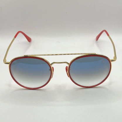 Ray-Ban Ferrari RB3647-M F029/3F Sunglasses - Gold Frame, Gradient Blue Lens