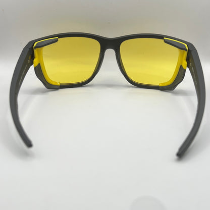 Prada SPS 07W DG0-09R 59#17 130 3N Sunglasses - Black Frame, Yellow Lens