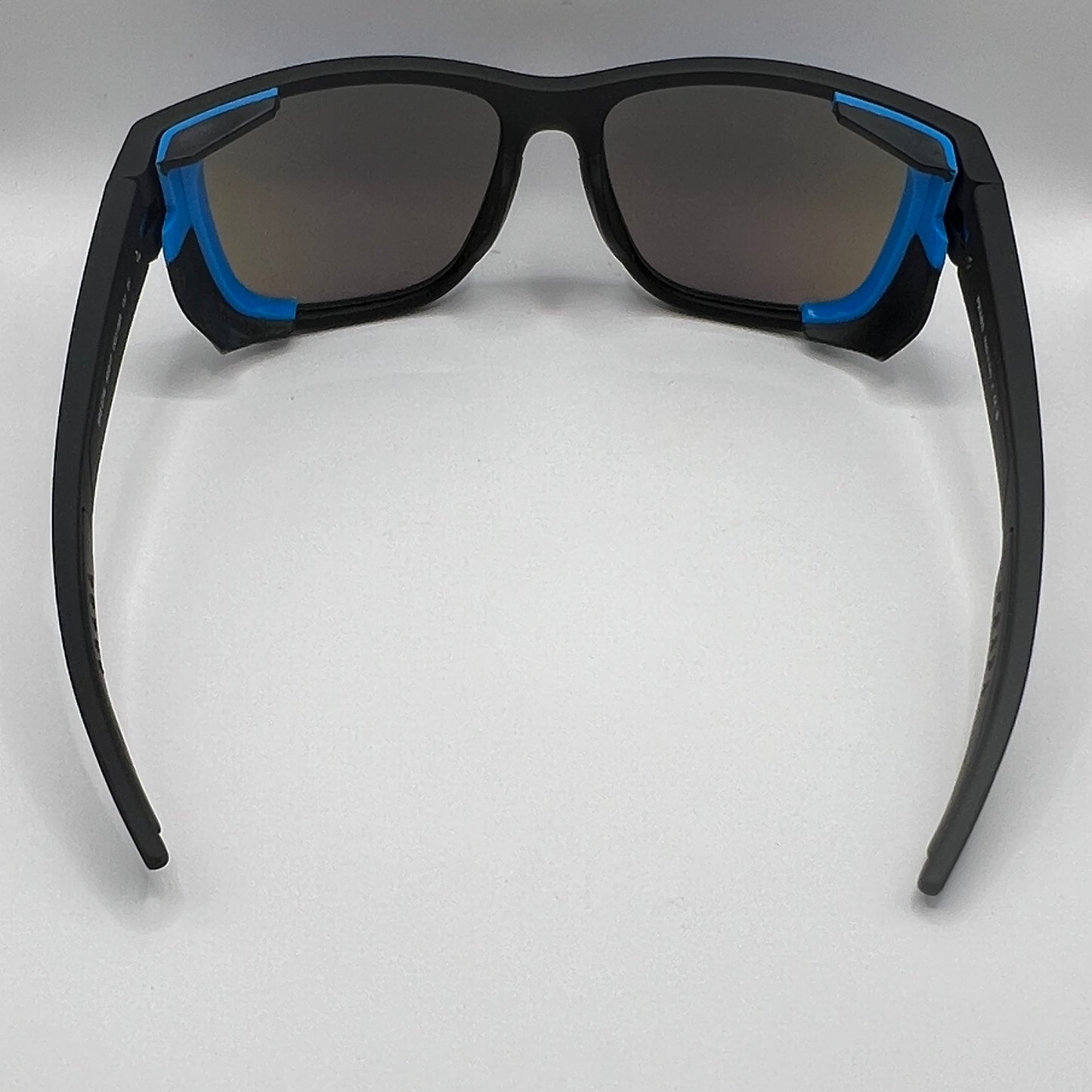 Prada SPS 07W DGO-09R 59#17 130 3N Sunglasses - Black Frame, Blue Accents, Purple Mirrored Lens