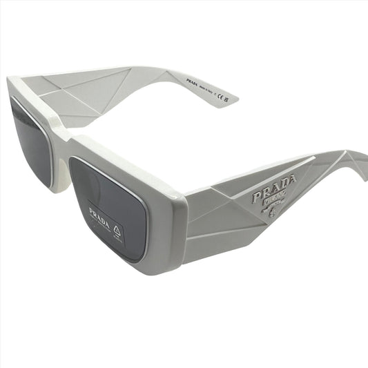 Prada SPR 11Z 461-5S0 45#17 140 3N Sunglasses - White Frame, Grey Lens