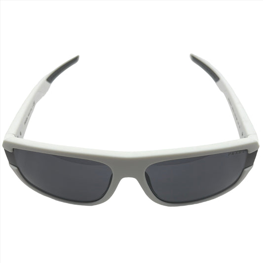 Prada SPS 03W-F TWK-06F 66#16 140 3N Sunglasses - White Frame, Grey Lens