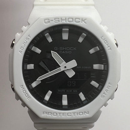 Casio G-SHOCK GA-2100 Analog-Digital Watch - All-White Sleek Design