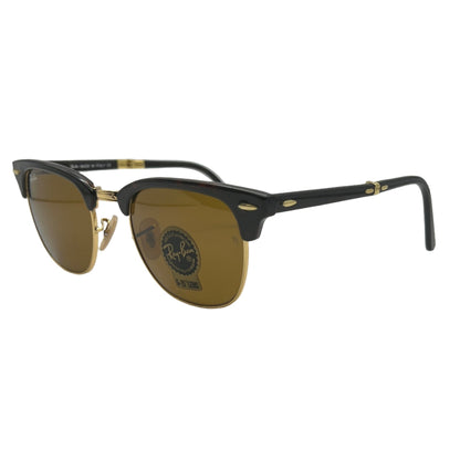 Ray-Ban Clubmaster RB2176 901-S/M8 Sunglasses - Iconic Design, 51mm, Gold Accents