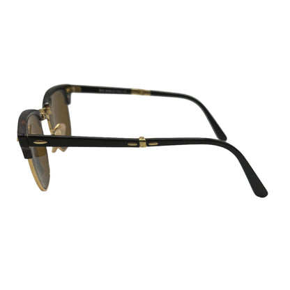 Ray-Ban Clubmaster RB2176 901-S/M8 Sunglasses - Iconic Design, 51mm, Gold Accents