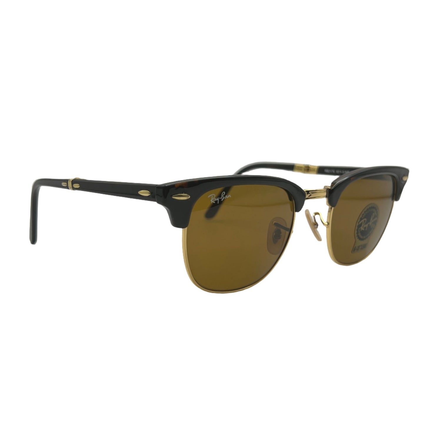 Ray-Ban Clubmaster RB2176 901-S/M8 Sunglasses - Iconic Design, 51mm, Gold Accents