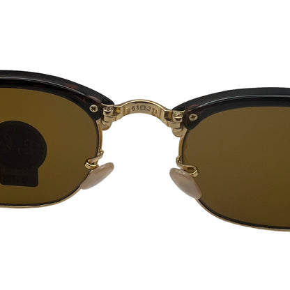 Ray-Ban Clubmaster RB2176 901-S/M8 Sunglasses - Iconic Design, 51mm, Gold Accents