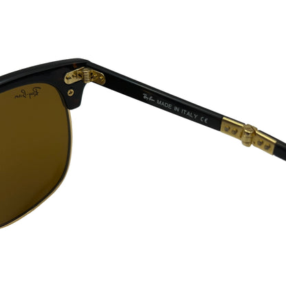 Ray-Ban Clubmaster RB2176 901-S/M8 Sunglasses - Iconic Design, 51mm, Gold Accents