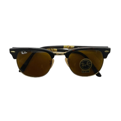 Ray-Ban Clubmaster RB2176 901-S/M8 Sunglasses - Iconic Design, 51mm, Gold Accents