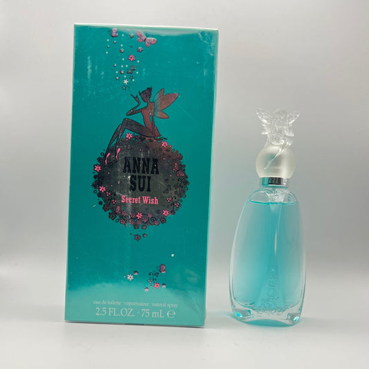 Anna Sui Secret Wish Eau de Toilette Spray 75 ml | Fruity & Warm Fragrance for Women