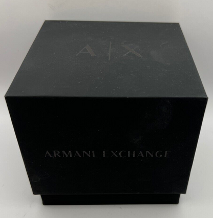 Armani Exchange Blue Chronograph Men's Watch | Gold-Tone Hands | Warranty