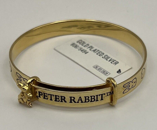 Peter Rabbit Expander Bangle | Sterling Silver | Adjustable 35-42mm