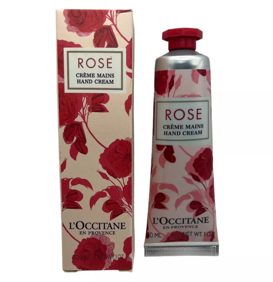 L'Occitane Rose Hand Cream 30ml | Nourishing, Shea Butter, Floral Scent